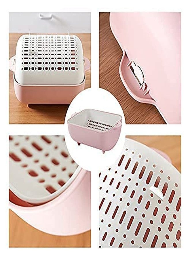 Dhanuom Fruits and Vegetables Rotating Washer multiporpose Used wash for kithcen, Fruit Basket for Dining Table (1Pcs Multicolour) - Image 5